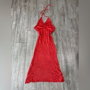 Chic Backless Red Dress